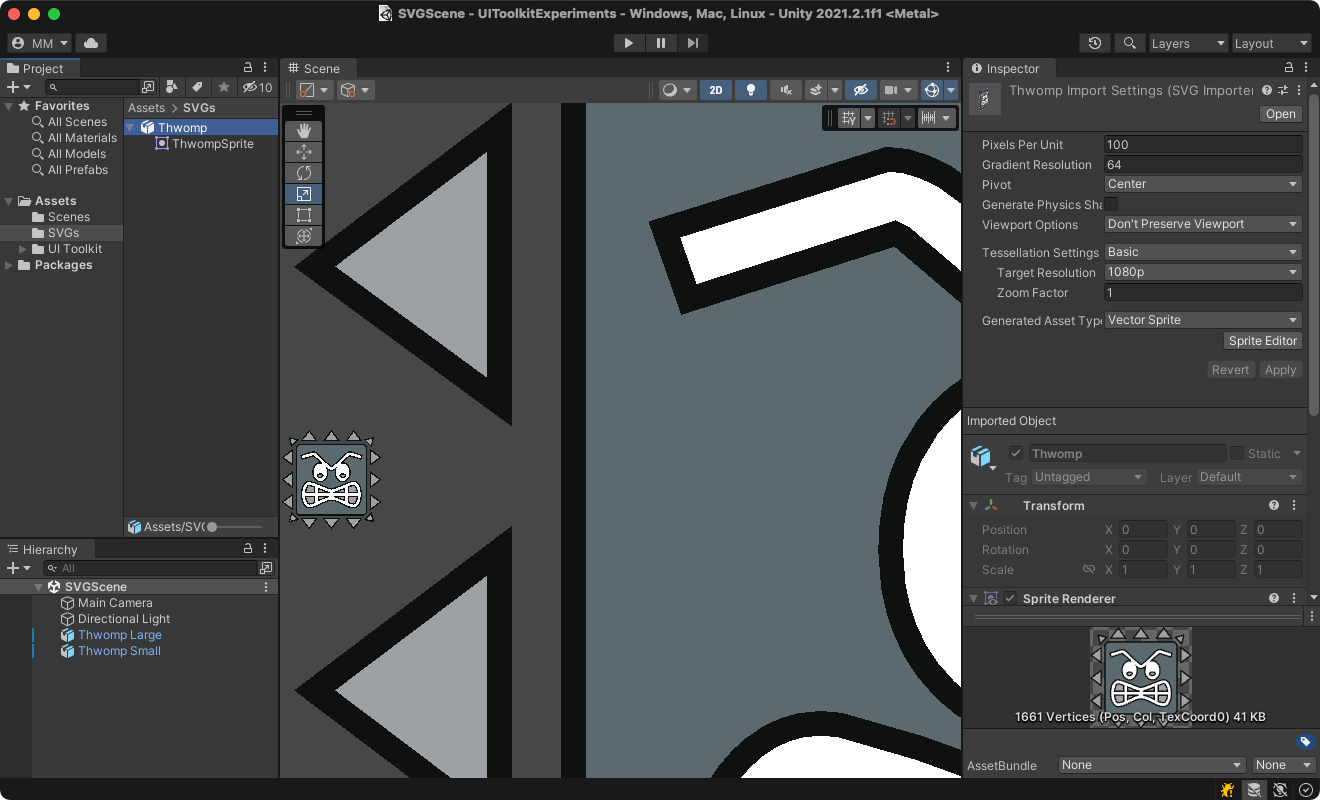 SVG imported into Unity