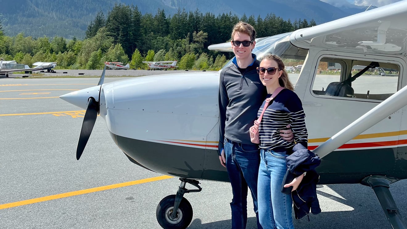 Cessna 172 on the tarmac